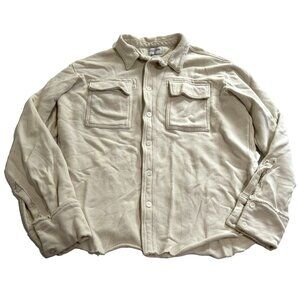 Cotton Citizen Brooklyn Button Down Shirt Jacket in Vintage Sand Dune